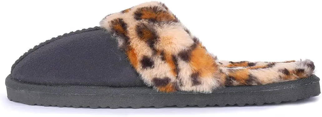 Millffy Nordic Style Faux Fur Trim Rabbit Fur Hair Women's Suede Slippers Memory Foam Comfy Indoor eva Slipper