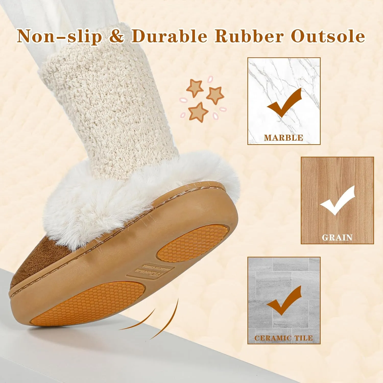 MK MATT KEELY Girls Boys Slippers Kids Fuzzy House Slippers Baby Toddlers Non-Slip House Shoes Winter Warm Soft Plush Indoor Outdoor Slipper for Little Kid Big Kid