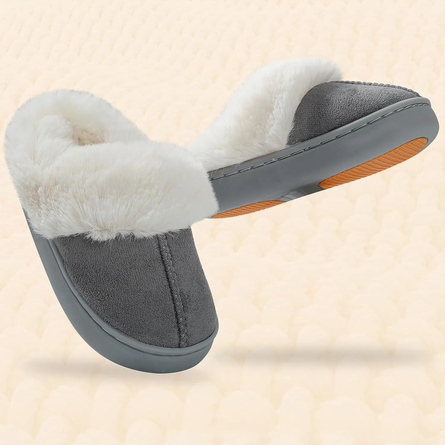 MK MATT KEELY Girls Boys Slippers Kids Fuzzy House Slippers Baby Toddlers Non-Slip House Shoes Winter Warm Soft Plush Indoor Outdoor Slipper for Little Kid Big Kid
