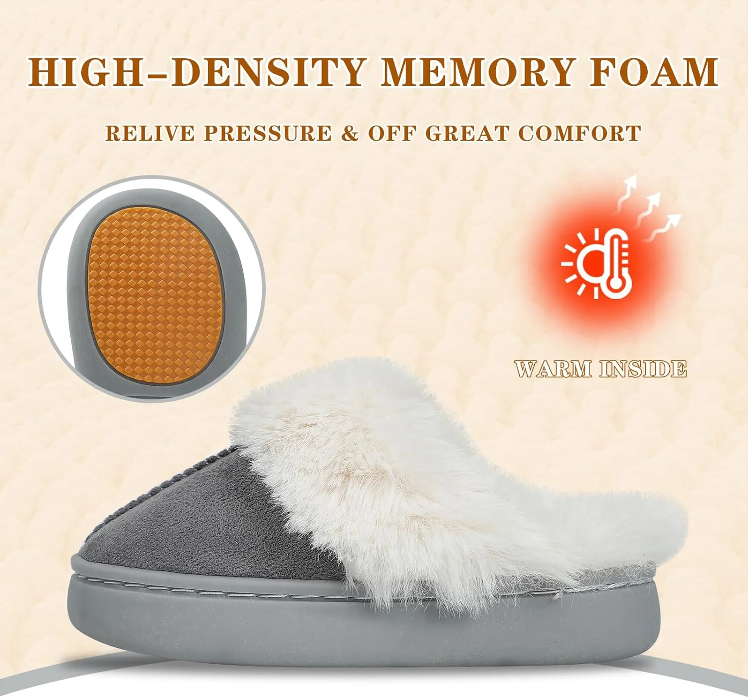 MK MATT KEELY Girls Boys Slippers Kids Fuzzy House Slippers Baby Toddlers Non-Slip House Shoes Winter Warm Soft Plush Indoor Outdoor Slipper for Little Kid Big Kid