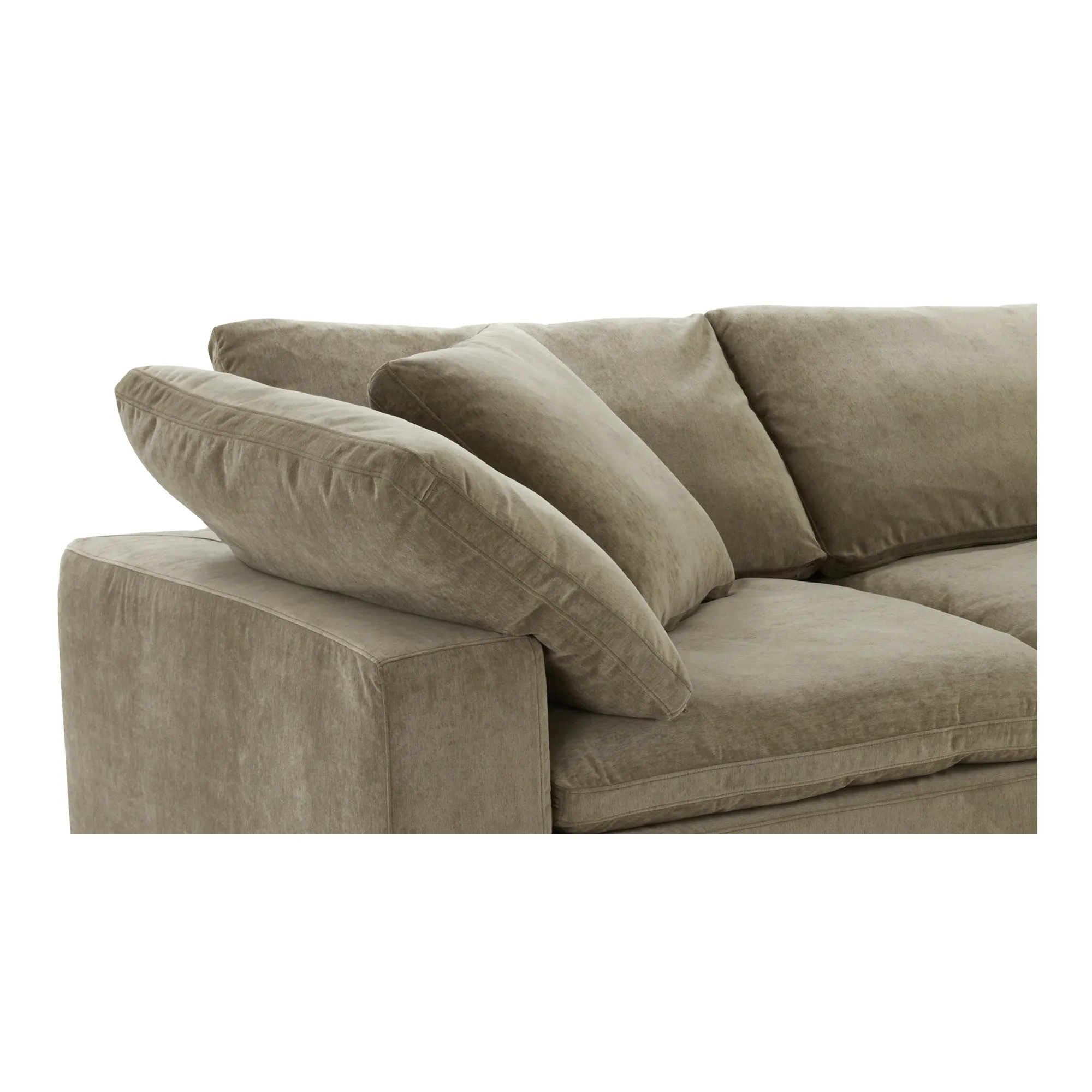 Moe's Home Collection Clay Dream Modular Sectional ~ Desert Sage Green Performance Fabric