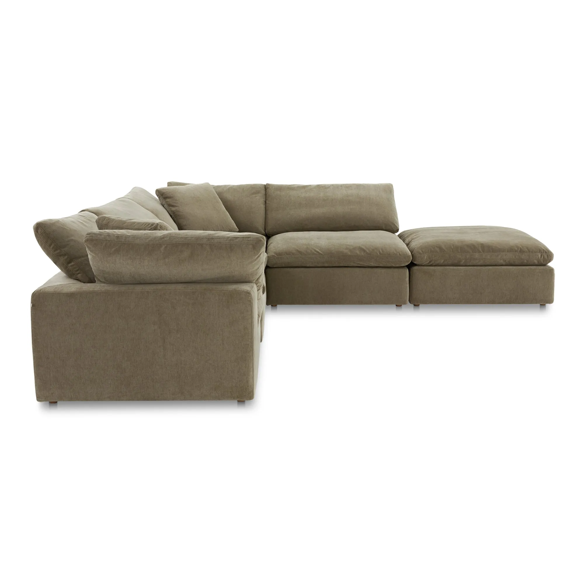 Moe's Home Collection Clay Dream Modular Sectional ~ Desert Sage Green Performance Fabric
