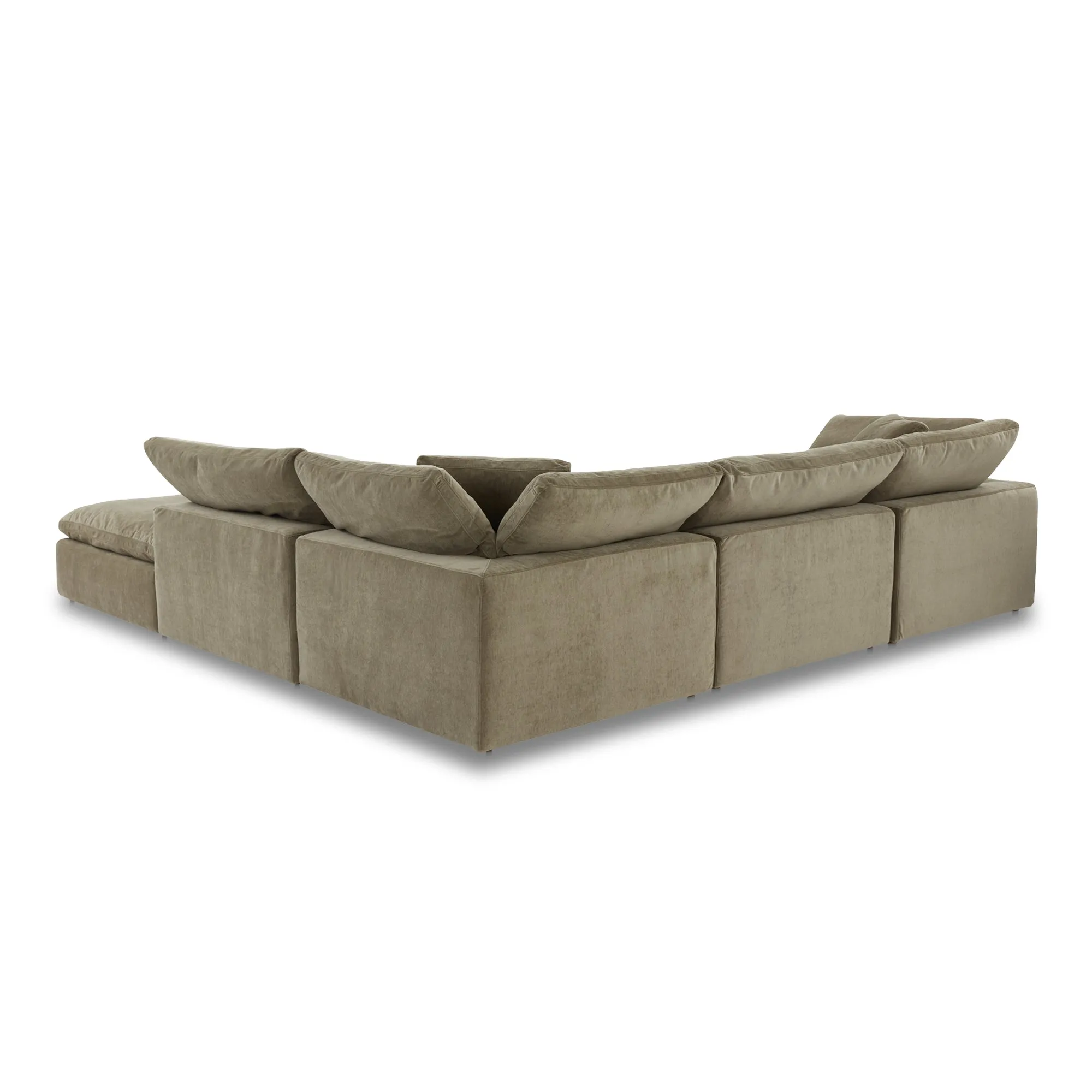 Moe's Home Collection Clay Dream Modular Sectional ~ Desert Sage Green Performance Fabric