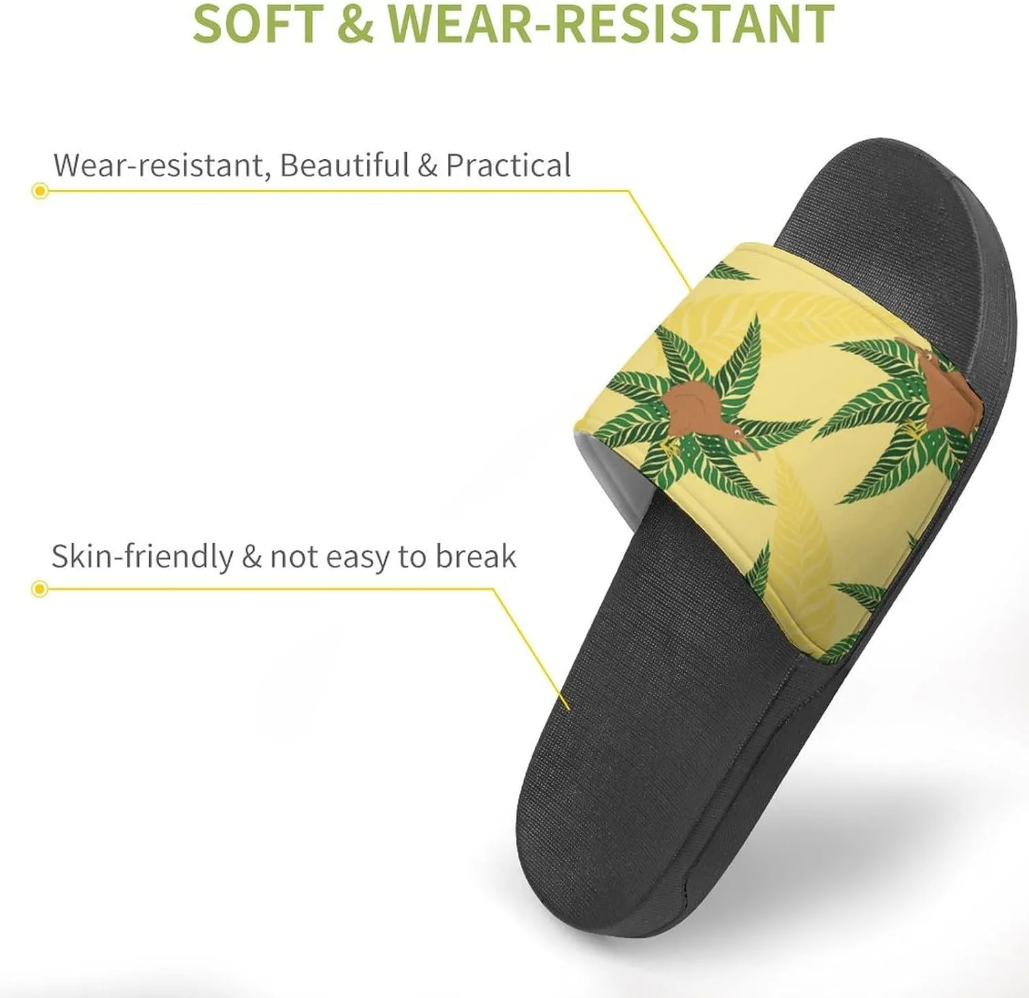 New Zealand Kiwi Bird Fashion Womens And Mens Slippers House Shower Shoes Indoor Outdoor Beach