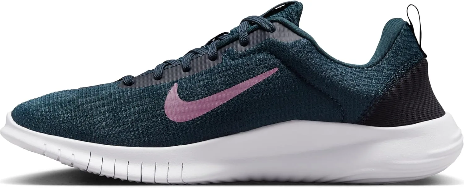 Nike Flex Experience Run 12 Women's Road Running Shoes (DV0746-401, Armory Navy/Black/Football Grey/Plum Dust)