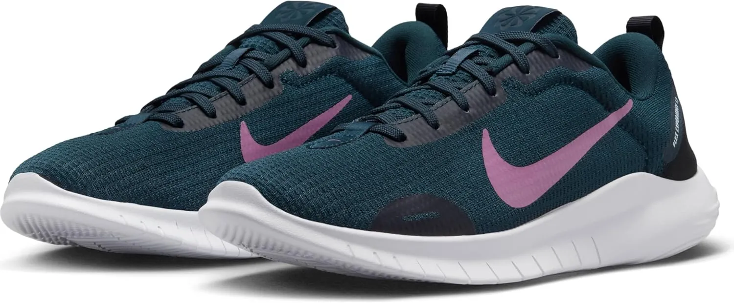 Nike Flex Experience Run 12 Women's Road Running Shoes (DV0746-401, Armory Navy/Black/Football Grey/Plum Dust)
