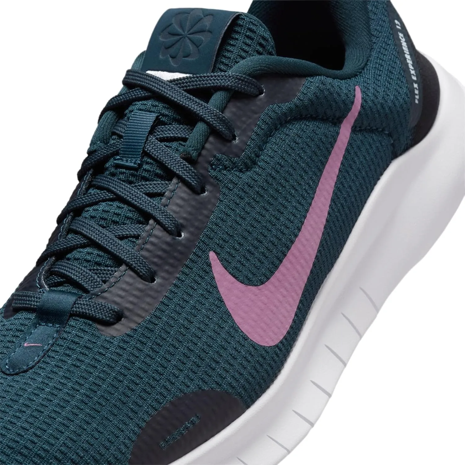 Nike Flex Experience Run 12 Women's Road Running Shoes (DV0746-401, Armory Navy/Black/Football Grey/Plum Dust)