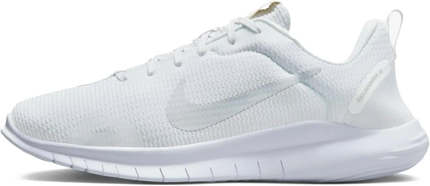 Nike Flex Experience Run 12 Women's Road Running Shoes (Extra Wide) (FZ4674-100, White/Pure Platinum) Size 7