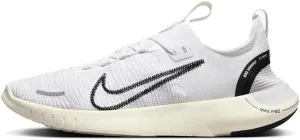 Nike Free RN NN Women's Road Running Shoes (DX6482-100, White/Coconut Milk/Photon Dust/Black) Size 8