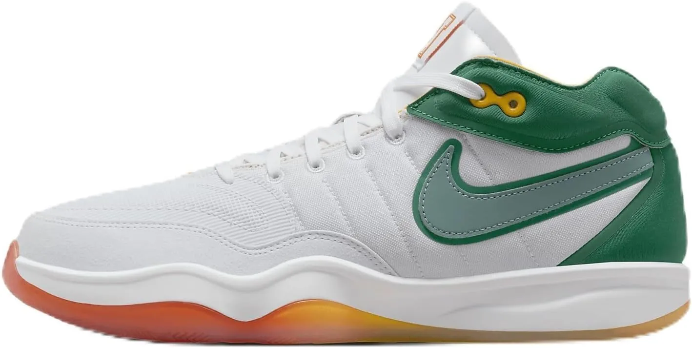 Nike G.T. Hustle 2 Men's Basketball Shoes (DJ9405-103, White/Malachite/Pure Platinum/Vintage Green) Size 12