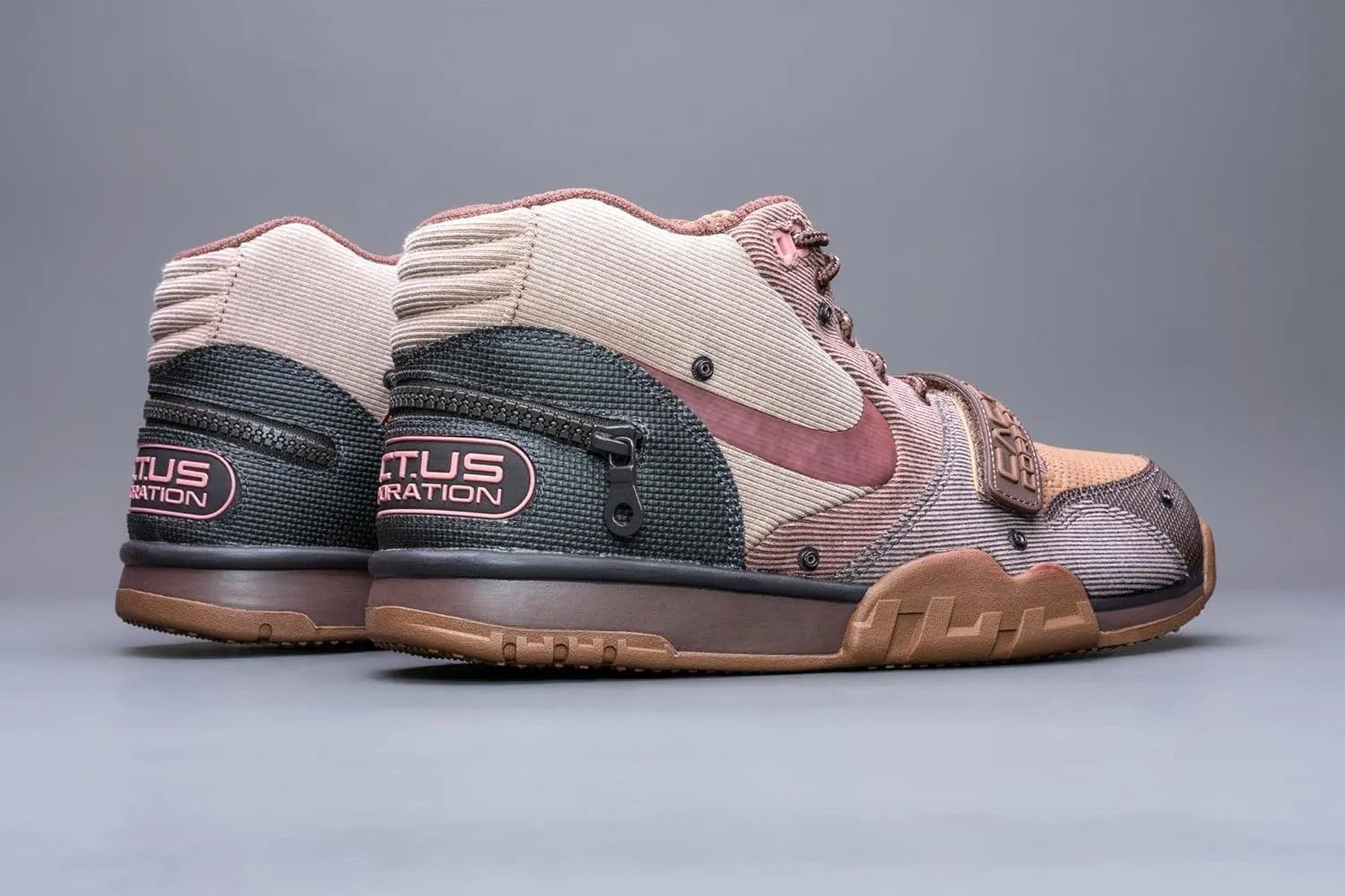 Nike Mens Air Trainer 1 SP DR7515 001 Travis Scott - Grey Haze - Size