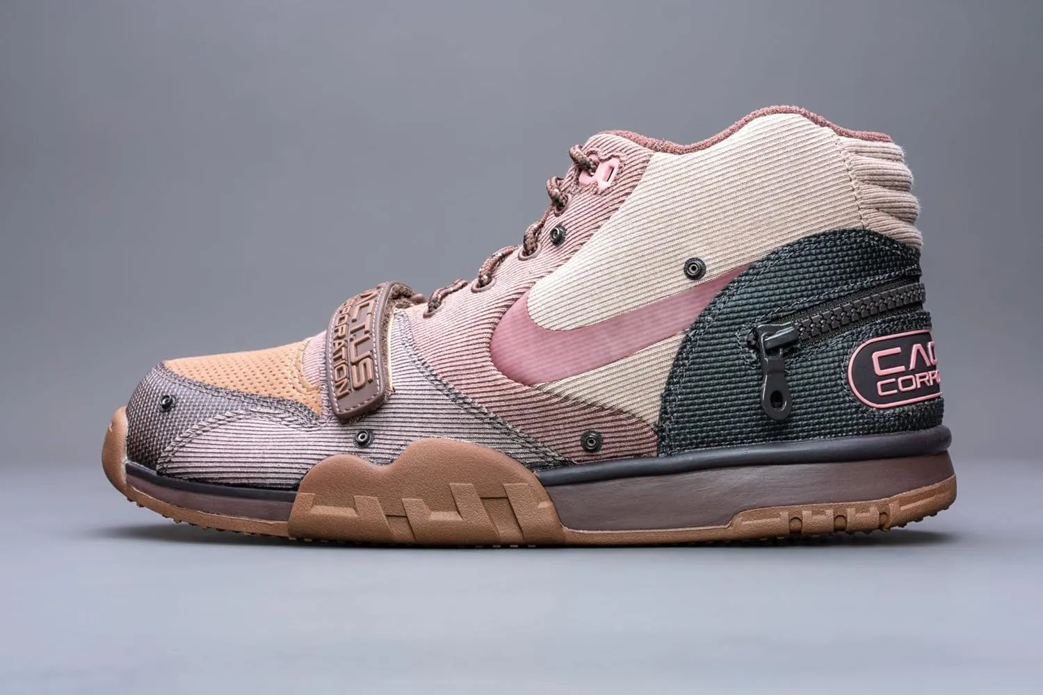 Nike Mens Air Trainer 1 SP DR7515 001 Travis Scott - Grey Haze - Size