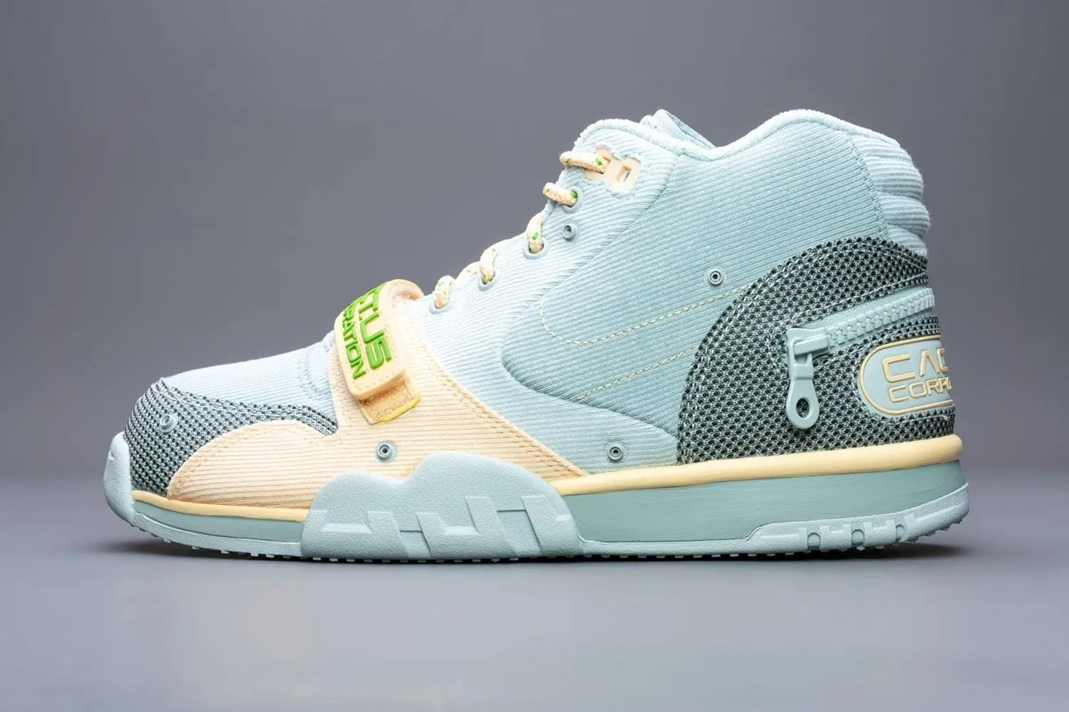 Nike Mens Air Trainer 1 SP DR7515 001 Travis Scott - Grey Haze - Size