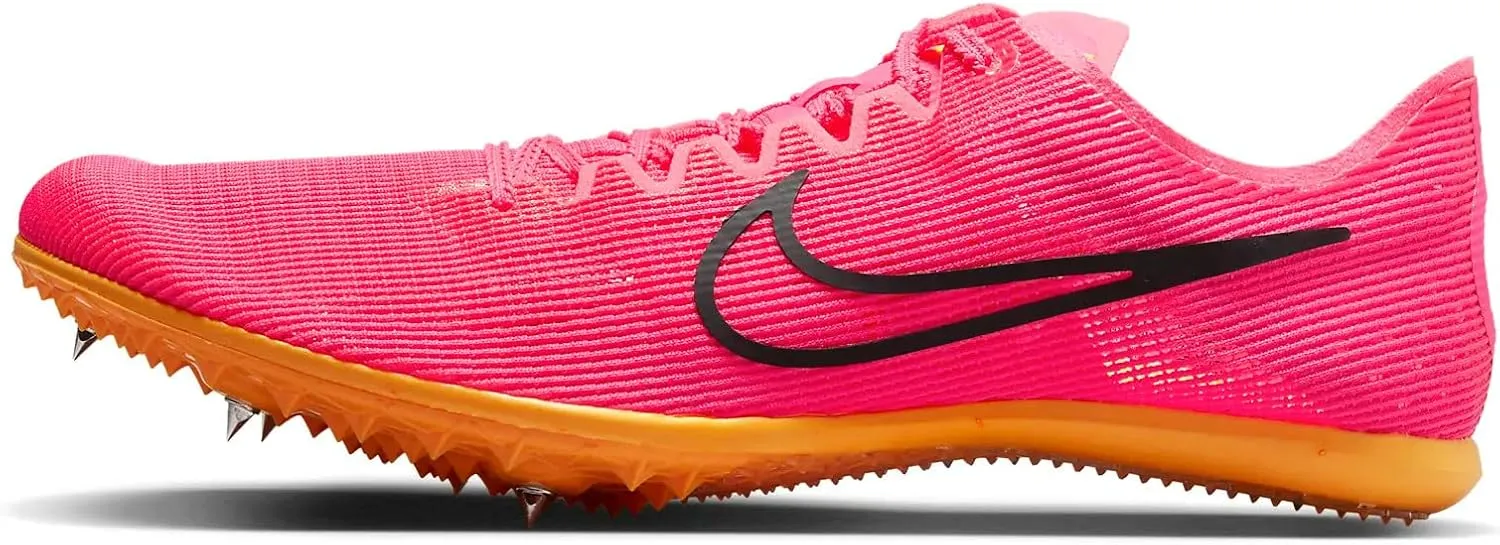 Nike Zoom Mamba 6 Track & Field Distance Spikes, 4.5, White/Black