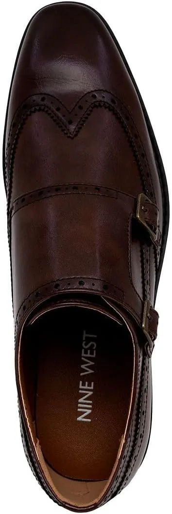 Nine West Men's Wingtip Double Monk Strap Loafer