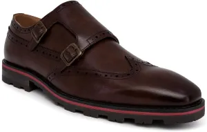 Nine West Men's Wingtip Double Monk Strap Loafer