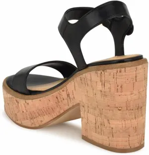 Nine West Women's Amye Ankle Strap Wedge Sandal