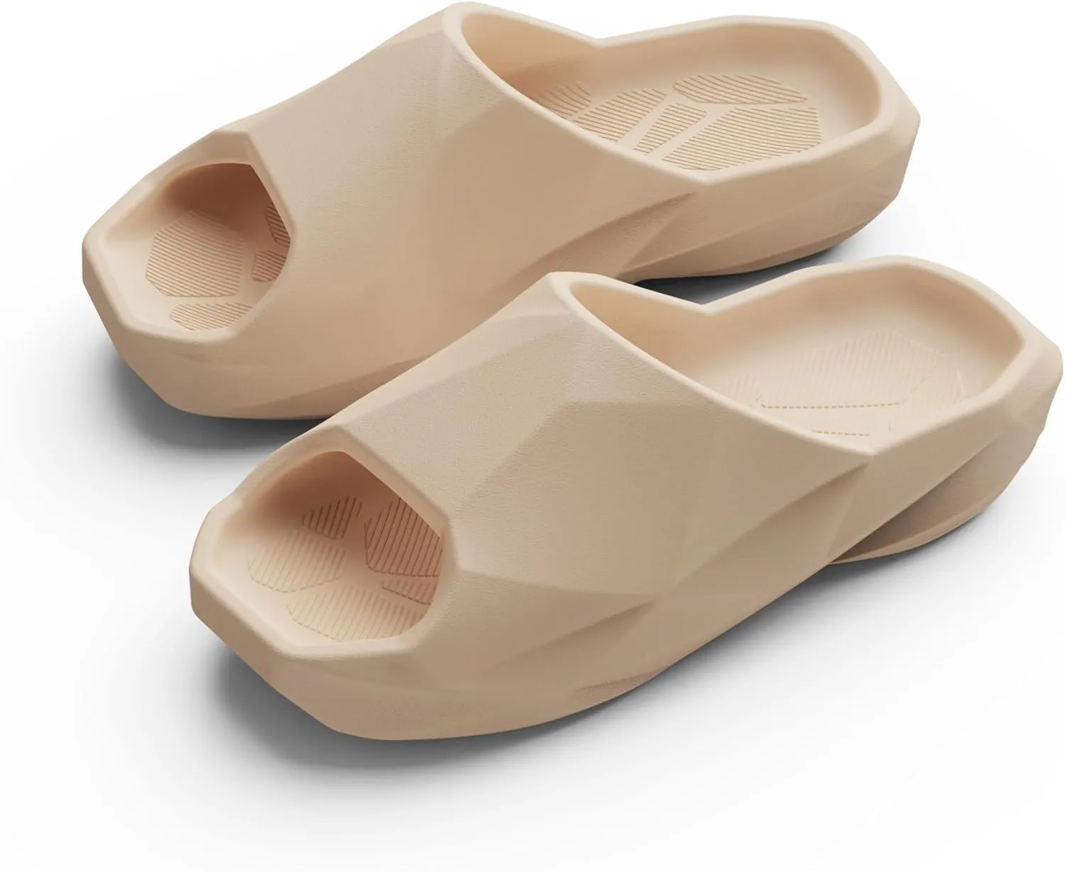 Non Slip Slide Sandals, Open Toe Thick Sole Summer Slippers for Outdoor Casual House