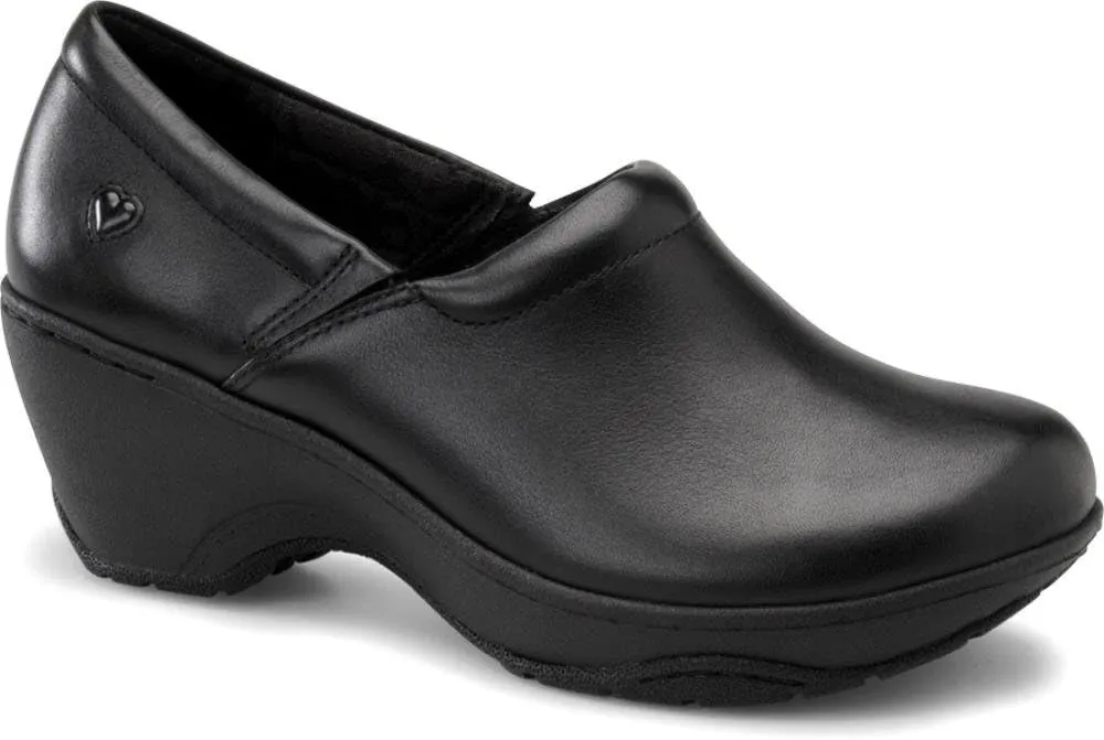 Nurse Mates Bryar Shoes | Full-Grain Leather | Slip-Resistant | Comfort Support | Black