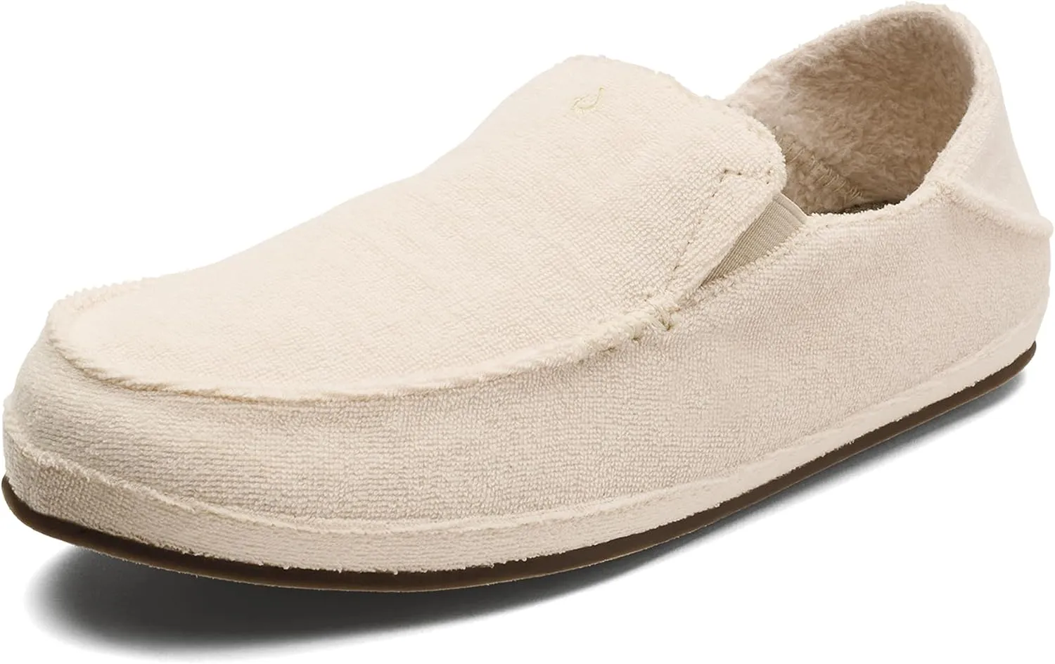 OLUKAI Nohea Hulu Women's Slippers, Soft & Comfortable Slippers with Fleece Lining, Wool Blend Footbed & Drop-In Heel Design