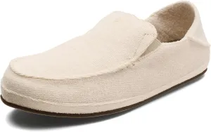 OLUKAI Nohea Hulu Women's Slippers, Soft & Comfortable Slippers with Fleece Lining, Wool Blend Footbed & Drop-In Heel Design