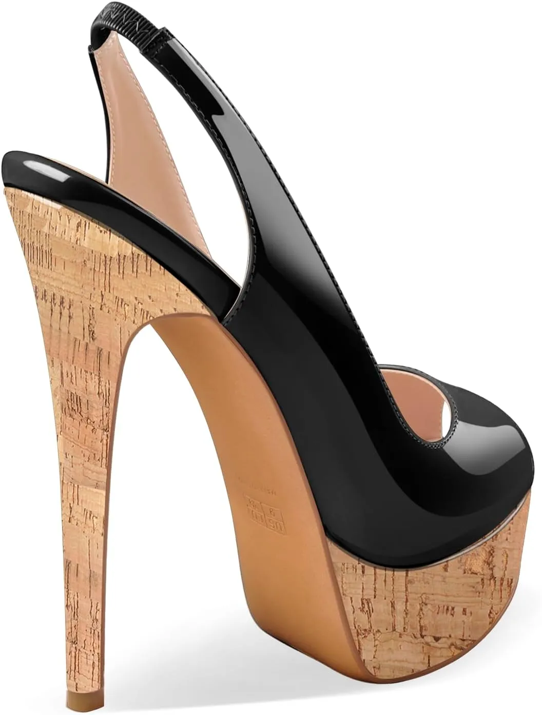 Open Peep Toe Platform High Stiletto Heels Slingback Sandals