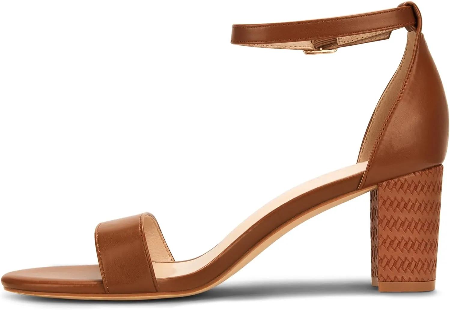 PARTY Women's Chunky Heels Open Toe Ankle Strap 3 inch Heeled Sandals