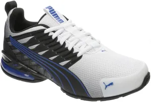 PUMA Voltaic EVO Cross Training Shoes Sneaker, Black-White-Vivid Blue SS25, 4.5 US Unisex Big Kid