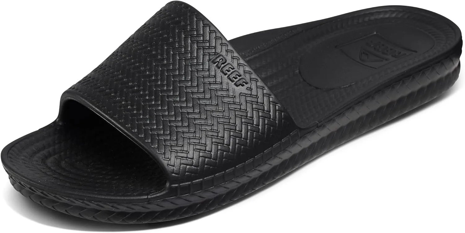 Reef Women's Water Scout Slide Sandal, Black, Numeric_10