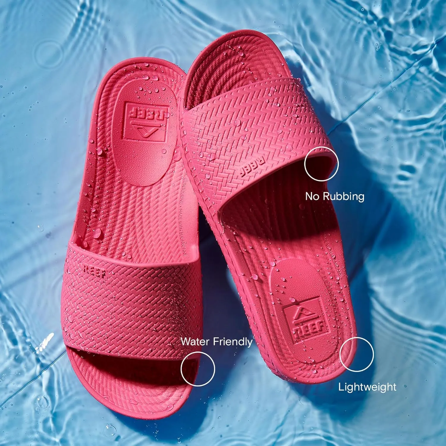Reef Women's Water Scout Slide Sandal, Black, Numeric_10