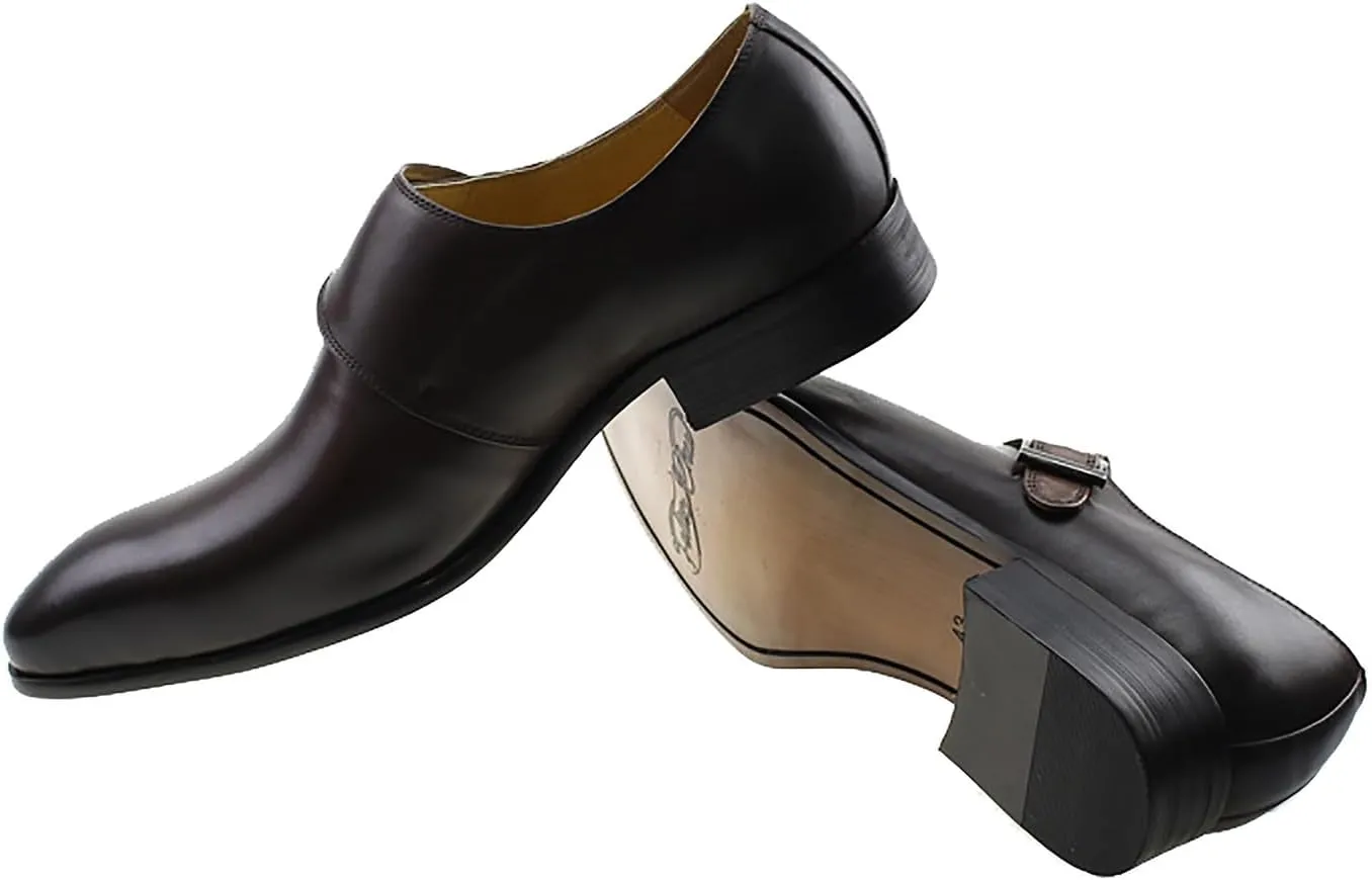 Santimon Men's Loafers Slip-Ons Dress Casual Business Shoes Genuine Leather Comfortable Driving Buckle Loafer Fashion Prom Wedding Formal Tuexdo Moccasins Zapatos Hombre