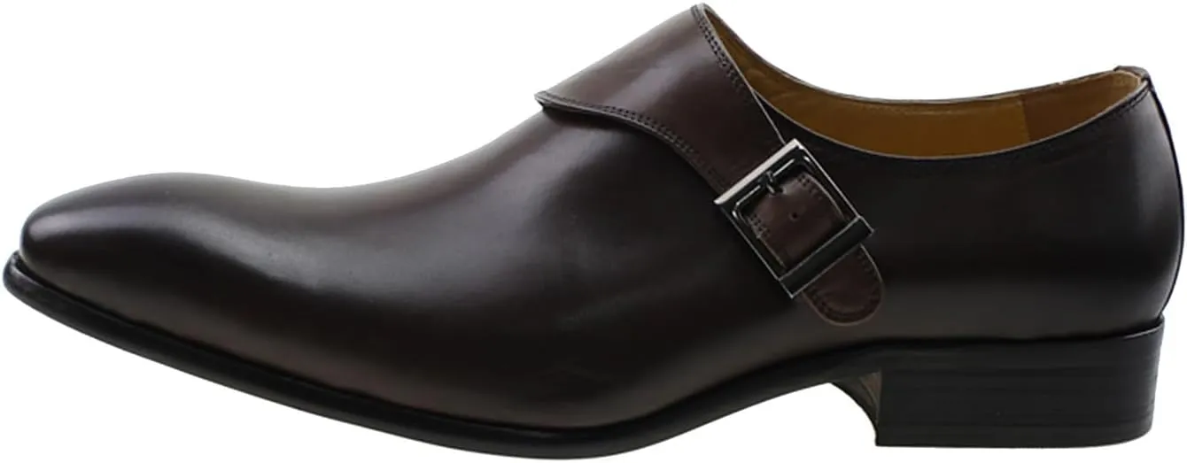 Santimon Men's Loafers Slip-Ons Dress Casual Business Shoes Genuine Leather Comfortable Driving Buckle Loafer Fashion Prom Wedding Formal Tuexdo Moccasins Zapatos Hombre