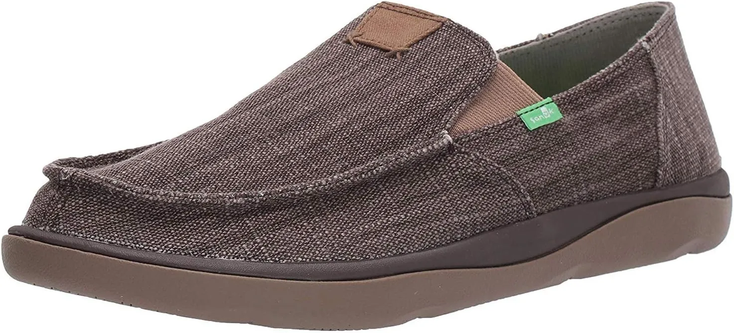 Sanuk Men's Vagabond Grain SLUB Loafer