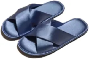Satin Bride Slippers Aesthetic Slippers for Women Cute Slipper Women Summer Guest Slipper