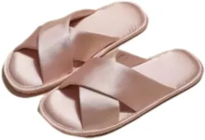 Satin Bride Slippers Aesthetic Slippers for Women Cute Slipper Women Summer Guest Slipper