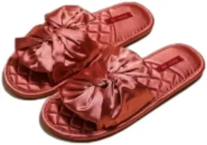 Satin Bride Slippers Bow Slippers for Women Cute Slipper Women Summer Guest Slipper