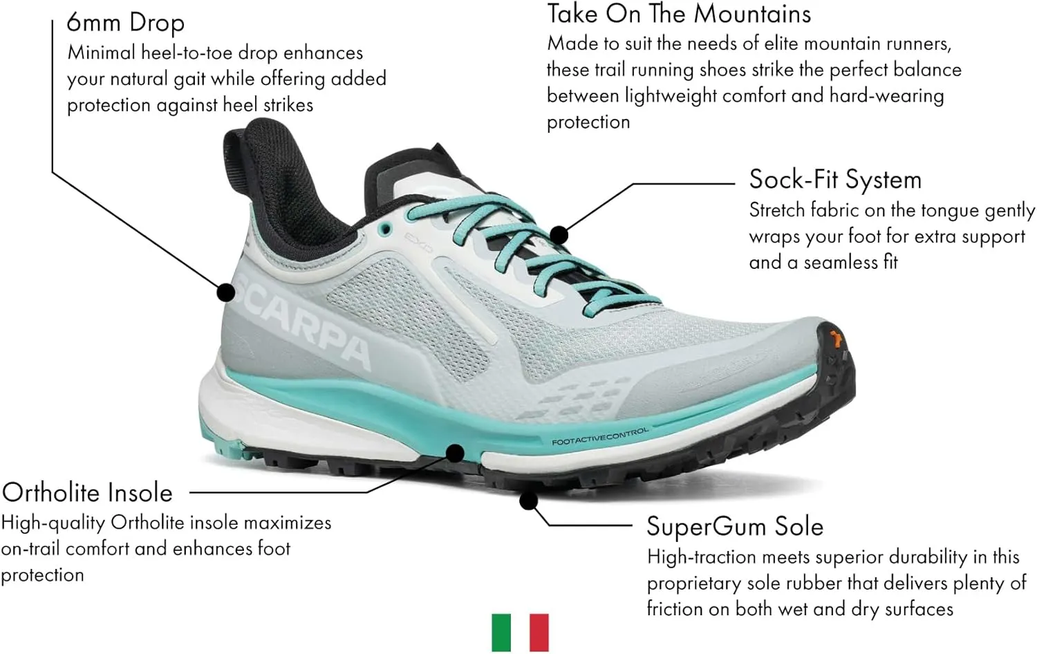 SCARPA Women's Golden Gate Kima RT Trail Shoes for Hiking and Trail Running