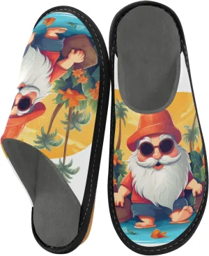 Seaside Dwarf House Slippers, Non Slip Slippers for Women Men Warm Slippers House Shoes Indoor Outdoor Slippers