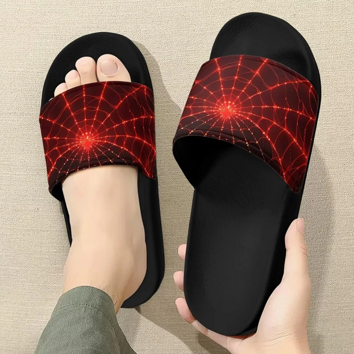 Semioury Lotus Summer Slippers for Women Turtle Travel Lightweight Cozy Soft Comfy Thick Shoes Beach Sandal Bathroom Slipper