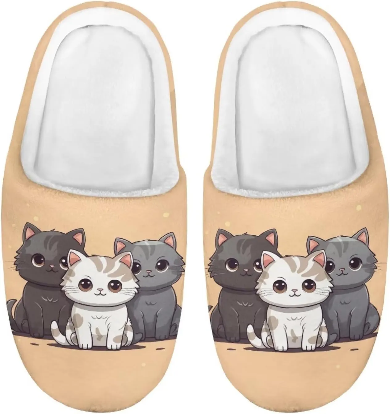 Showudesigns Slippers for Boys Fluffy House Shoes for Girls 9-14.5 Kids Slipper