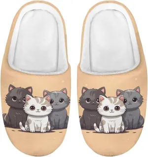 Showudesigns Slippers for Boys Fluffy House Shoes for Girls 9-14.5 Kids Slipper