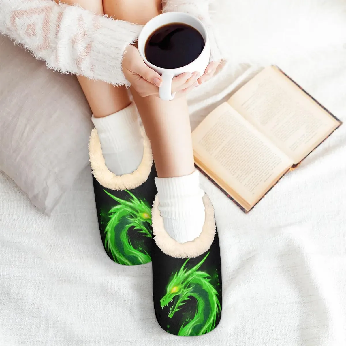 Slipper for Women Men, Fuzzy Memory Foam House Slippers Soft Cozy Warm Closed Back Slippers Lightweight Non-Slip Home Shoes Indoor Slippers