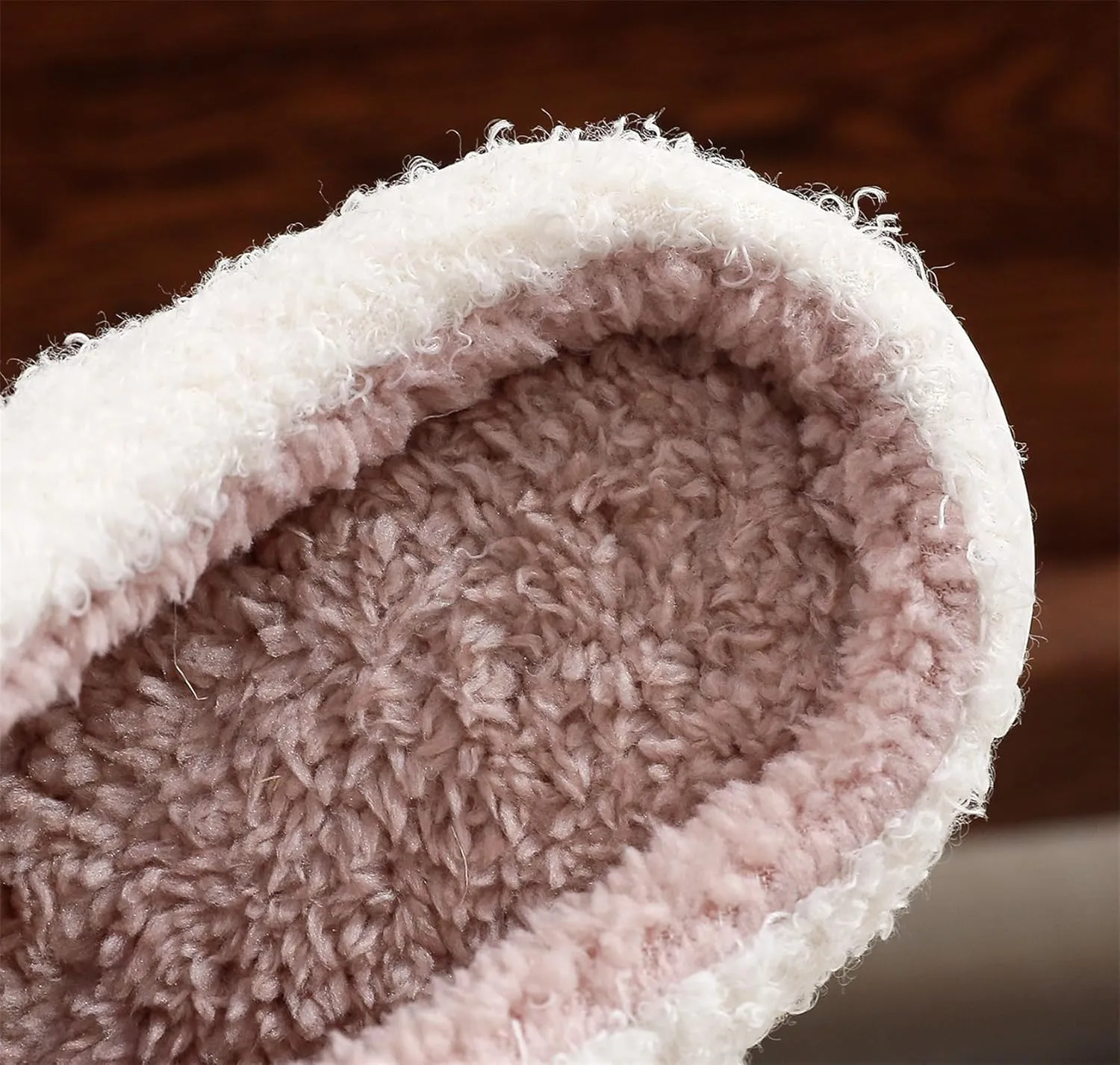 Slippers Women Fuzzy Valentines House Rose Heart Bedroom Platform Fleece Slipper Indoor Couple Warm Cozy Winter Home Non Slip Wool Lined Shoes