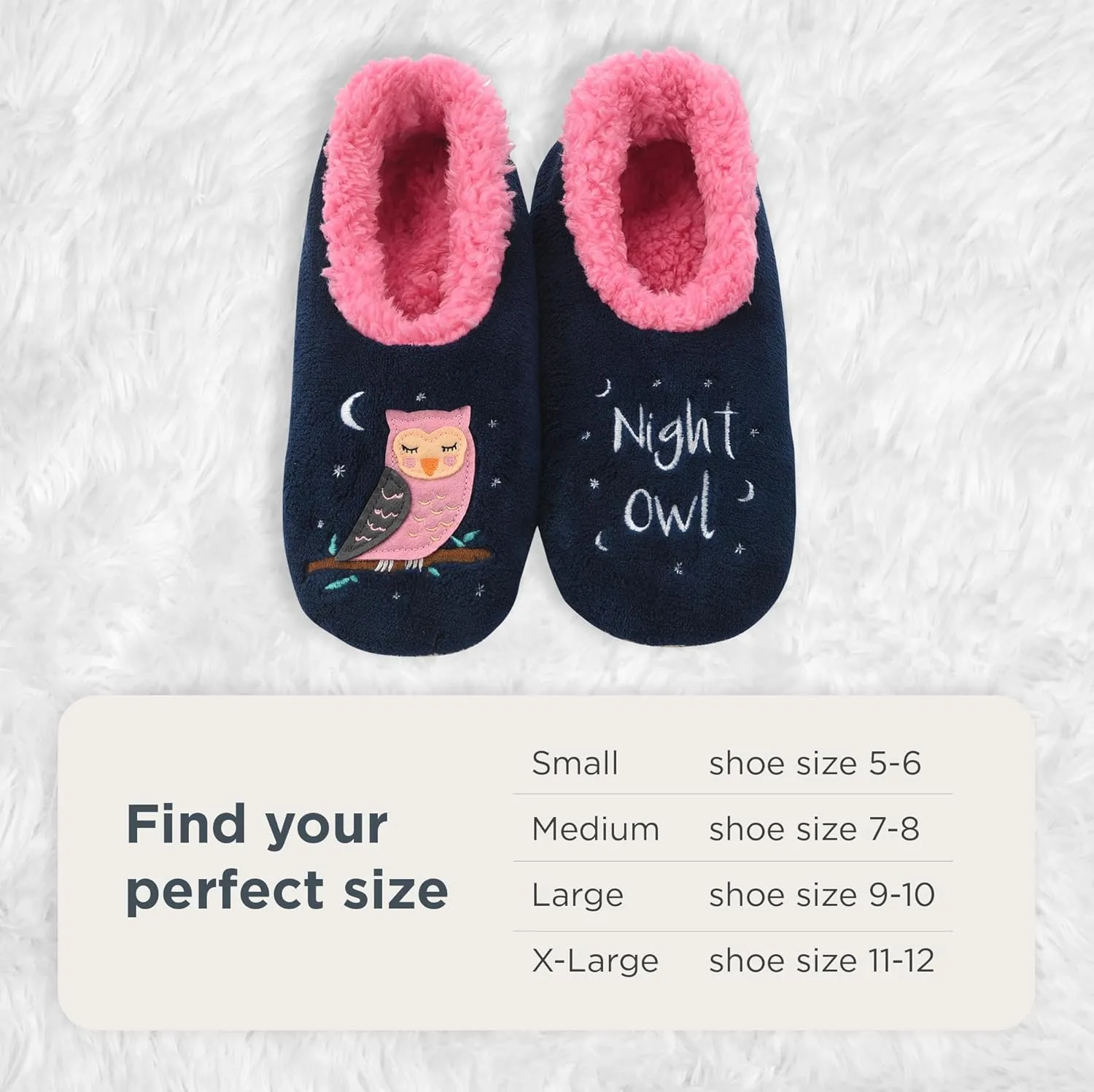 Snoozies Pairable Slipper Socks - Slippers for Women, Non-Slip Fuzzy Slipper Socks