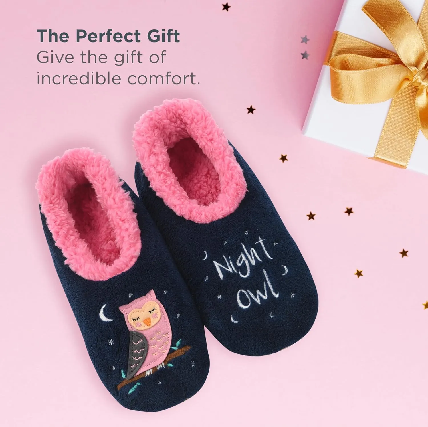 Snoozies Pairable Slipper Socks - Slippers for Women, Non-Slip Fuzzy Slipper Socks