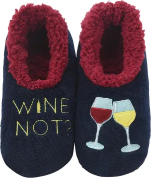 Snoozies Pairables Sherpa-lined Slipper Socks - Fuzzy and Cute Slippers for Women with Non-Slip Sole - Ladies Warm Slippers