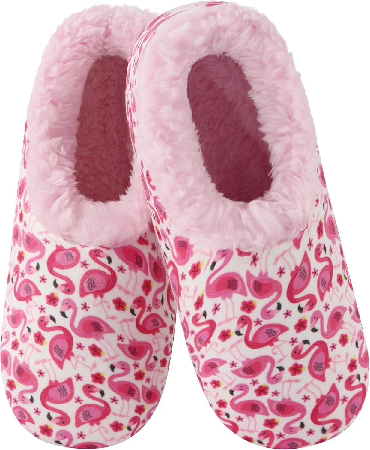 Snoozies Slipper Socks for Women Indoor, Cozy Sherpa-Lined Womens Slippers Non-Skid, Ladies Gifts