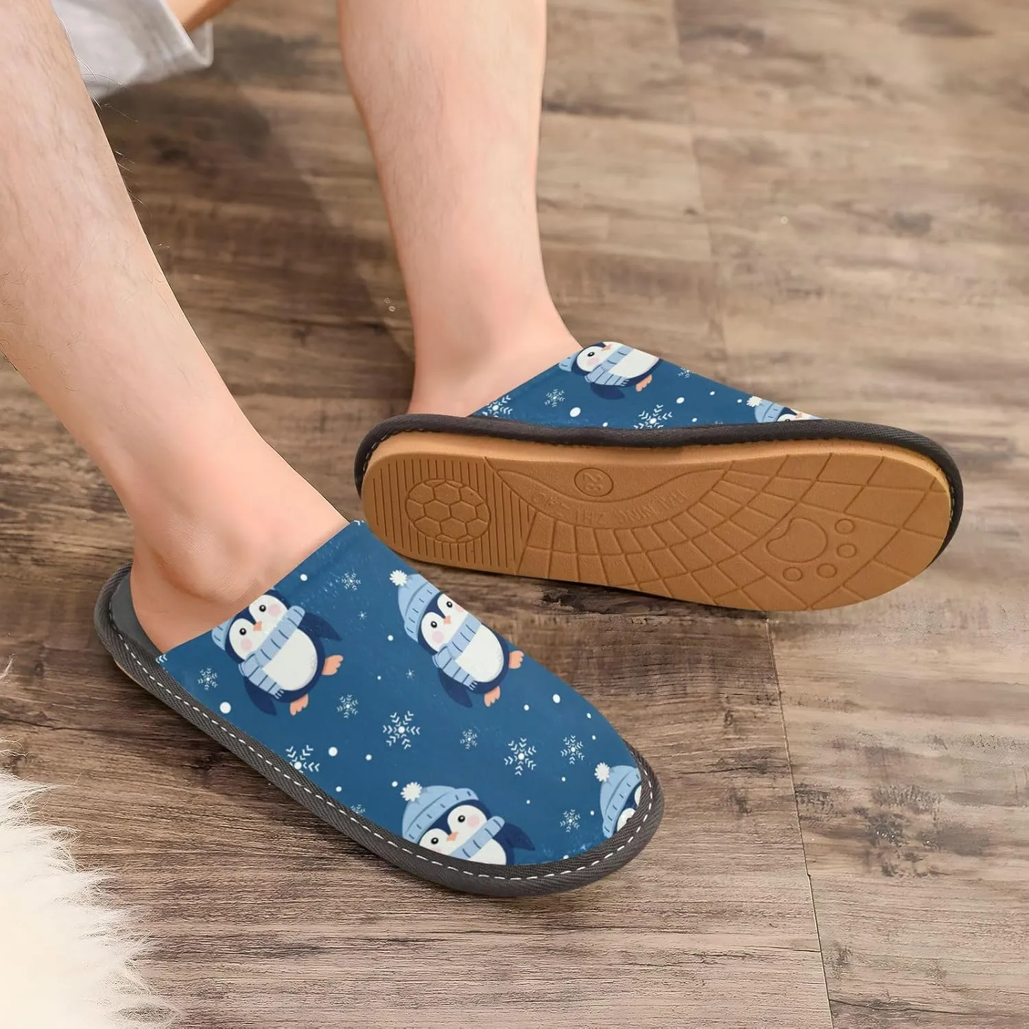 Spa Slippers Indoor House Fuzzy Slippers Soft Memory Foam Non-Slip Home Slipper Winter Shoes For Bedroom Hotel Travel 4-11