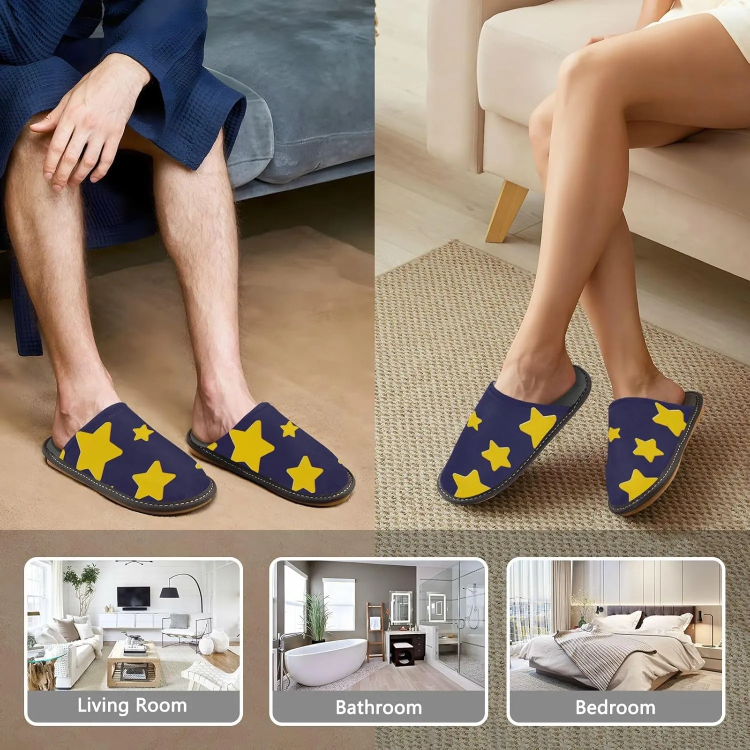 Spa Slippers Indoor House Fuzzy Slippers Soft Memory Foam Non-Slip Home Slipper Winter Shoes For Bedroom Hotel Travel 4-11