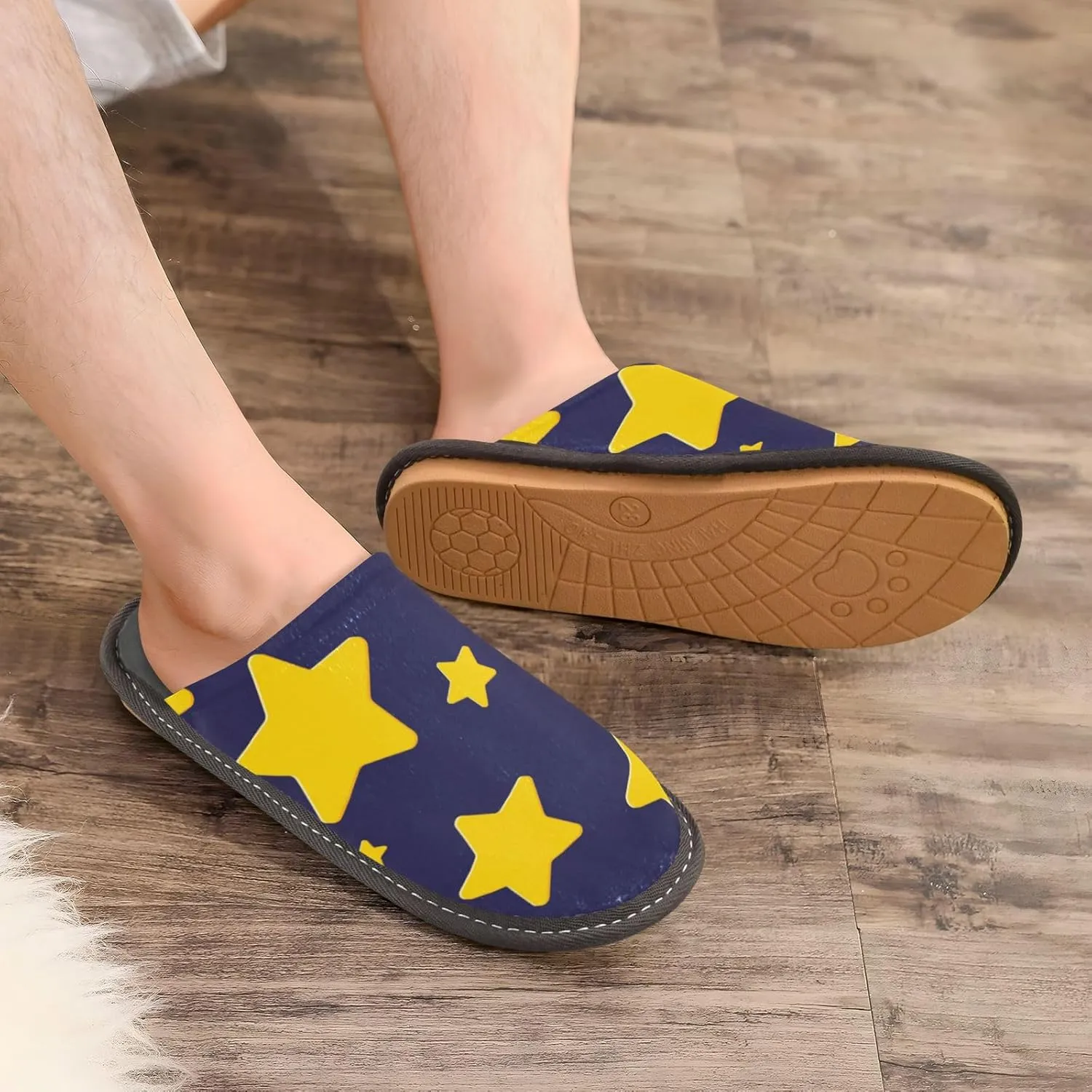 Spa Slippers Indoor House Fuzzy Slippers Soft Memory Foam Non-Slip Home Slipper Winter Shoes For Bedroom Hotel Travel 4-11